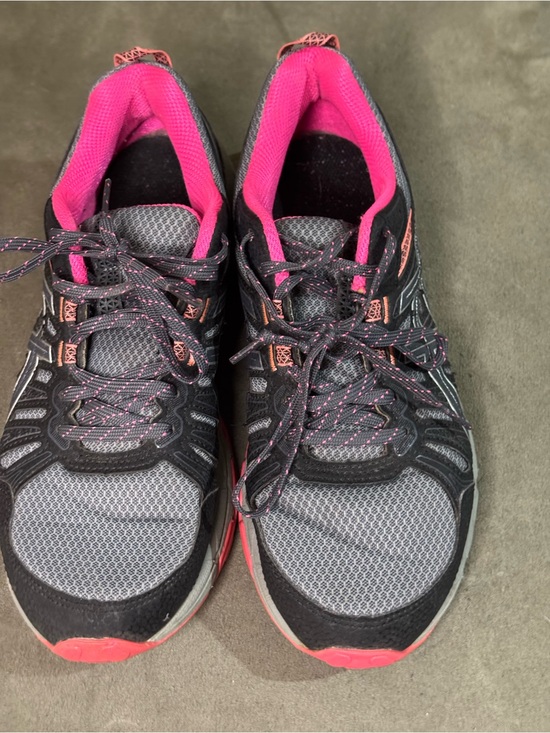 Asics Shoes - ASICS pink and grey women’s sneakers size 8 lightly worn